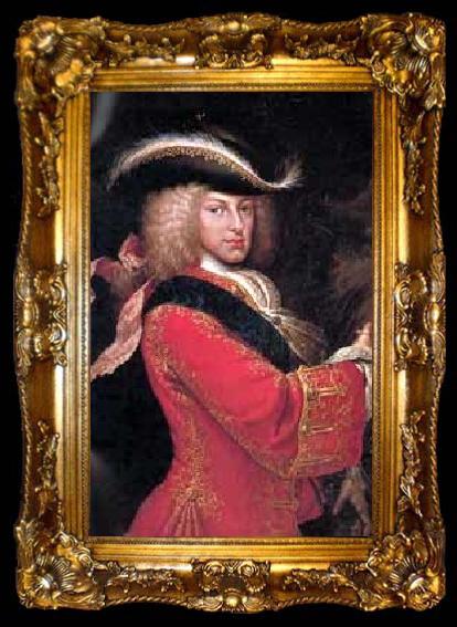 framed  Luis Eugenio Melendez Philip V in Hunting Costume, ta009-2